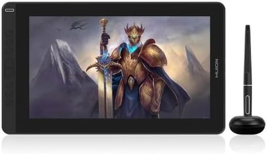 HUION Kamvas 13 Graphic Pen Tablet, Full Laminated Screen & Tilt Function | Support MacOS,Windows, Android, Battery Free Stylus | Pressure Sensitivity-8192(13.3inch)(Tilt Adjustable Stand)-Black