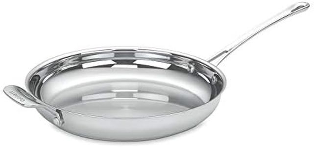 Cuisinart 422-30H Contour Stainless 12-Inch Open Skillet with Helper Handle