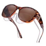 Myiaur Polarised Fit Over Sunglasses for Women, UV400 Protection, TR90 Trendy Frame, Ideal for Daily Wear & Driving