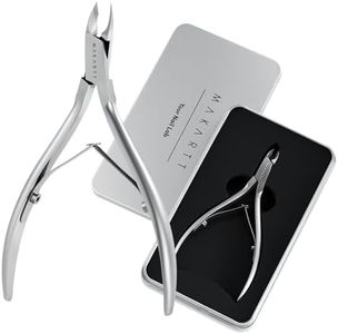 Makartt 5mm Pearl Chrome Cuticle Nipper, 1/2 Jaw Precision