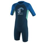 O'Neill Wetsuits Unisex Baby Toddler Reactor 2mm Spring Wetsuit, Slate/Sky/Ocean, 3 UK