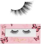 Lilly Lashes Butterfl'eyes Faux Mink Lashes, Half Lashes Natural Look & Feel, False Eyelashes, Reusable Eyelashes 20x, No Trimming + Easy to Apply, Round Style, Lash Glue not Included 13mm (Sassy)