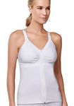 Amoena Women's Hannah Post-Surgery Front Close Camisole, White, 22-24