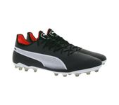 PUMA King Ultimate MG 107252-01 01 Men's Soccer Cleat (BK/WH), 01(BK/WH), 26.5 cm 2E