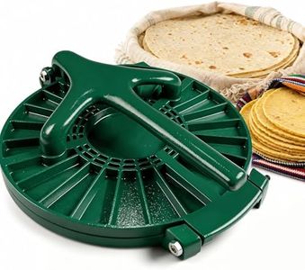 KUNDITA 12-Inch Tortilla Press, Nonstick Cast Aluminum, 3-Prong Handle
