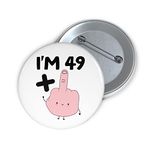 Felbridge Studio - 50th Birthday Badge Gift - Large Birthday Badges for Men Women Funny Him Her Man - Mum Dad Friend Wife Husband Cousin Son Daughter - 50 Year Old Big Card- 59mm