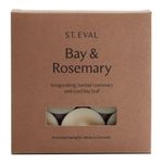 St. Eval Bay & Rosemary Scented Tealights - Candle - Refreshing Fragrance - Refreshing Blend of Cool Bay Leaf and Herbal Rosemary - Made in Cornwall - Pack of 9