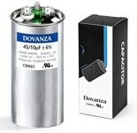 DOVANZA 45/10 MFD 45+10 uF Dual Run Capacitor, 370/440VAC CBB65 AC Capacitor for Air Conditioner Condenser, Compressor and Fan Motor, HVAC Replacement Capacitor