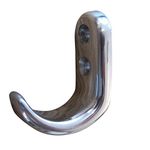 Boat Fittings Coat Hook - Polished Marine-Grade Stainless Steel - Pack of 4