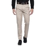 Formal Regular Fit Men Cream Trousers (COMFORRTBLEND-Cream_34)