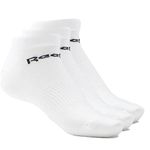 Reebok Unisex Active Core 3 Pairs Low-cut Socks, White, S UK