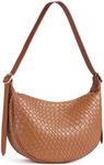 BOSTANTEN Purses for Women Small Crossbody Bags Crescent Shoulder Bag Hobo Handbag with Adjustable Strap, Brown