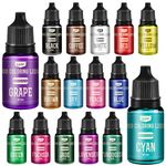 Food Coloring Set - 16 Vivid Colors Liquid Food Coloring for Baking, Cake Decorating, Cookie, Fondant and Macaron - Tasteless Food Color Dye for DIY Slime Making and Crafts - .35 fl. oz. Bottles