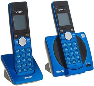 VTech CS6919-25 Dect 6.0 2 Handset Landline Telephone, Metallic Blue
