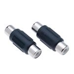 RCA Female to RCA Female Coupler, Pack of 2 - RCA Phono Socket To RCA Phono Socket Coupler Compatible with Phono, Speaker, RCA Cable, Amplifier