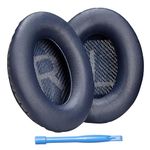 Limited Edition Premium Replacement Ear Pads Cushions Compatible with Bose QuietComfort 35 (Bose QC35) Bose QuietComfort 35 ii (Bose QC35 ii) Headphones (Midnight Blue). Great Comfort and Durability