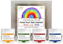 Bakell Edible Paint For Kids & Toddlers (4 Pack Edible Paint Set) KOSHER Certified | 100% Edible Paint For Kids, 3+ | Vegan, Gluten Free, Nut Free, Dairy Free, Non-GMO Edible Kids & Toddlers Paint