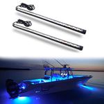 Boaton Marine Boat Led Navigation Lights, Night Fishing Lights, No Drilling Install Deck Lights Courtesy Lights Interior Lights For Pontoon Boat Bass Boat Jon Boat Jet Ski Kayak