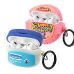 [2Pack] Gedicht for Airpods Pro 2nd Generation Case, Funny 3D Cartoon Bubble Gum Design Silicone Soft Cases for Airpods Pro Case 2nd Gen, with Keychain Kids Women Men for Airpods Pro 2 Case