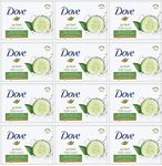 Dove - Fresh Touch Soap Bars - Cucumber & Green Tea Scent - (12 bars)