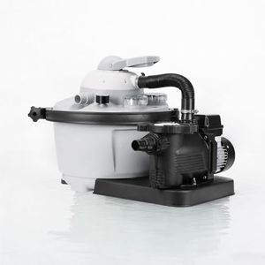 Sand Filter Pump for Above Ground Pools,15 Inch Pool Sand Filter with Prefilled Filter Balls,Filter Pump,Timer, Prefilter Basket,7-Way Valve –2250 GPH for Pools up to 18,000 Gallons