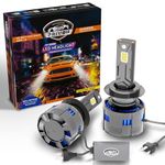 PRIVON - Loyalty in every mile H4 LED Headlight for Car 210W 21000LM 6500k (White LED Head light for Car) with External CANBUS Ballast Driver,2 years Replacement Guarantee (210 watts, H4/H19)pack of 2