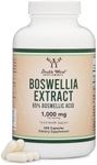 Boswellia Serrata - 240 Capsules (Max Strength 1,000mg of 65% Boswellic Acid Extract) Boswellia Extract Capsules (Joint Support Supplement for Joint Health) Third Party Tested by Double Wood