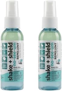 Best Bee Brothers Shake + Shield No-See-Ums Gnat Spray – Non-Greasy Bug Spray Body Mist Made with Plant-Based Ingredients, 2 Oz. (2 Pack)