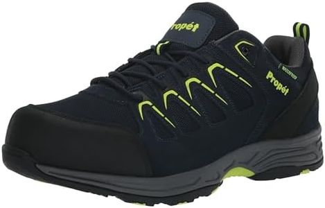 Propet Mens Cooper Hiking Hiking Sneakers Shoes - Black, Navy/Lime, 16 XX-Wide