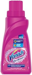 Vanish All In One Liquid Detergent Booster - 180 Ml | Stain Remover For Clothes | Whitens Whites Brightens Colours| Suitable With All Washing Detergent Powders And Liquids, 1 Count