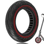 GLDYTIMES 10x2/54-152 10x2.125 Inch Solid Tyre Fit for EVERCROSS EV10K PRO Xiaomi 1s/ Mi Essential/Mijia M365 Pro Electric Scooter Tyre, Replacement for 8.5x2 8 1/2x2 50/75-6.1 Original Tire, Red 1pc