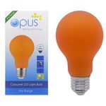 Opus 4 watt GLS LED ES E27 Screw Cap Orange Light Bulb