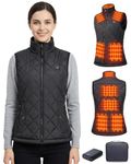 GOTOBI Women's Heated Vest with 16000mAh 7.4V Battery, Ergonomics Heating System, Smart Temp Control, Heated Vest for Women