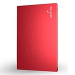 Storite 2.5” Ultra Slim Portable External Hard Drive USB 2.0 with 1TB Memory Expansion HDD Backup Storage, Fast Data Transfer, Hard Disk Compatible with MAC/PC/Laptop/Desktop/Chromebook (Red)