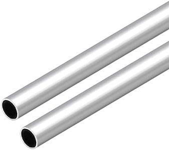 VictorsHome 6063 Aluminum Round Tube, 20mm OD 1mm Wall Thickness 300mm Length Metal Seamless Straight Pipe Tubing for DIY Crafts Model 2pcs