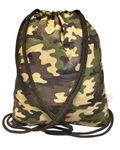 D&M Decor Camouflage Print Sack Back for Gym, Sports, Outdoor, Travel & Gifting. for Kids/Adult - Size 15x13.5