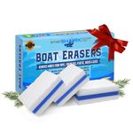 SandShark Premium Boat Scuff Erasers | Magic Eraser Sponge, Boating Accessories Gifts for Cleaning Must Have Pontoon Boat Accessories, Cleaner Gadgets For Men or women, Hull Cleaner Vinyl Seat Cleaner