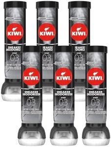 KIWI Sneaker Deodorizer Shoe Odor Spray - Controls odor all day, 2.2 OZ, No Color, 2.2 Ounce (Pack of 6)