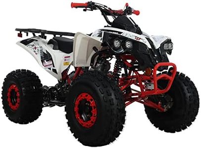 X-PRO 125cc ATV 4 Wheels Quad 125 ATV Quads, Big 19"/18"Tires! (Black, Factory Package)