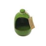 Verano Spanish Ceramics Selena Glaze Hand Dipped Salt Pig - Home Kitchen Restaurant Café Decorative Décor - Salt Cellar Pepper Seasoning Holder Caddy Spices Condiments Storage Pot - Green