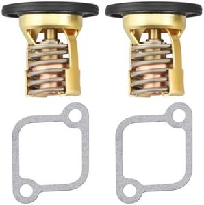 Hulyxayfave 2 Pcs 18-3606 Outboard Thermostat Fit for Mercury Marine 200-300 HP Outboard Motors, Thermostat 130°F 775-15, Replacement 18-3535 18-3675