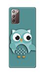 PRINTFIDAA® Printed Hard Back Cover Case for Samsung Galaxy Note 20 4G | Note 20 5G Back Cover (Blue Owl) -2808