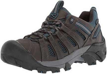 KEEN Men's Voyageur Low Height Breathable Hiking Shoes, Alcatraz/Legion Blue, 12