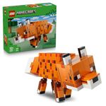 LEGO Minecraft The Fox Toy - 3D Puzzle Animal Figure with Accessories - DIY Gaming Room or Bedroom Decor - Birthday Gift Idea for 10+ Year Old Boys, Girls & Fans - 21588