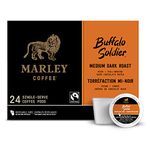 Marley Coffee Single Serve K-Cup Compatible Capsules, Buffalo Soldier, Medium-Dark Roast, 24 Count