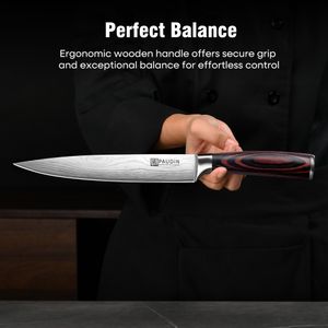 PAUDIN 8-Inch Carving Knife – Precision Stainless Steel Slicer