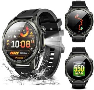 POPUX Anywise W1 GPS Smart Watches for Men, 6 Satellite Positioning, 50M Waterproof Fitness Tracker