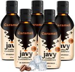 Javy Coffee Concentrate - Cold Brew Coffee, Perfect for Instant Iced Coffee, Cold Brewed Coffee and Hot Coffee, 5 Pack - Caramel