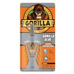 Gorilla Glue Clear Micro Precise, No-Foam Formula, Precise Dispensing Tool, Anti-Clog Cap, Clear, 0.19 oz/5g, (Pack of 1)