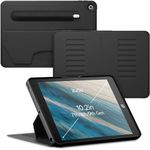 ZUGU iPad 10.2 Case for 2019/2020 / 2021 7th / 8th / 9th Generation iPad Ultra Slim Protective Cover - Apple Pencil Holder - Convenient 8-Angle Magnetic Stand & Auto Sleep/Wake [10.2 inch, Black]